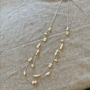 Chico’s Elegant Silver Layered Necklace
